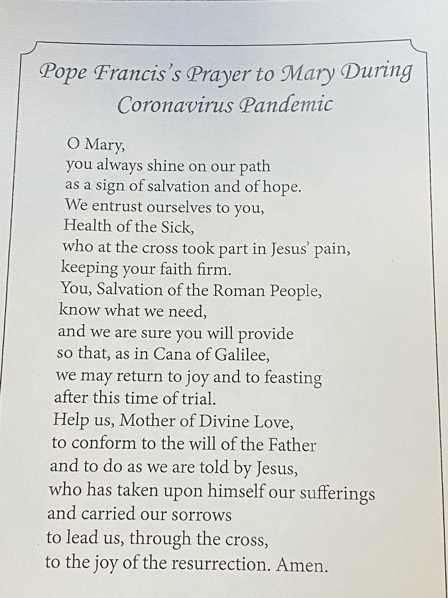 St Francis Prayer